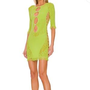 Poster girl green dress worn once